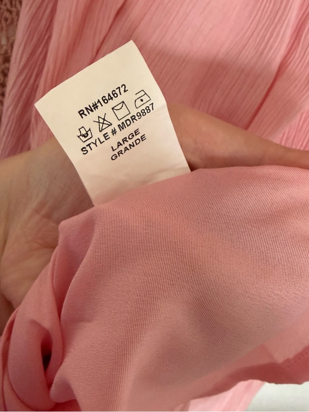 &merci Pink Ruffle V-Neck Maxi Dress - Picture 8 of 8